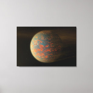 Toile Exoplanet 55 Cancri E Et Sa Surface Moulée