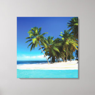 Toile Exotic beach throw pillow
