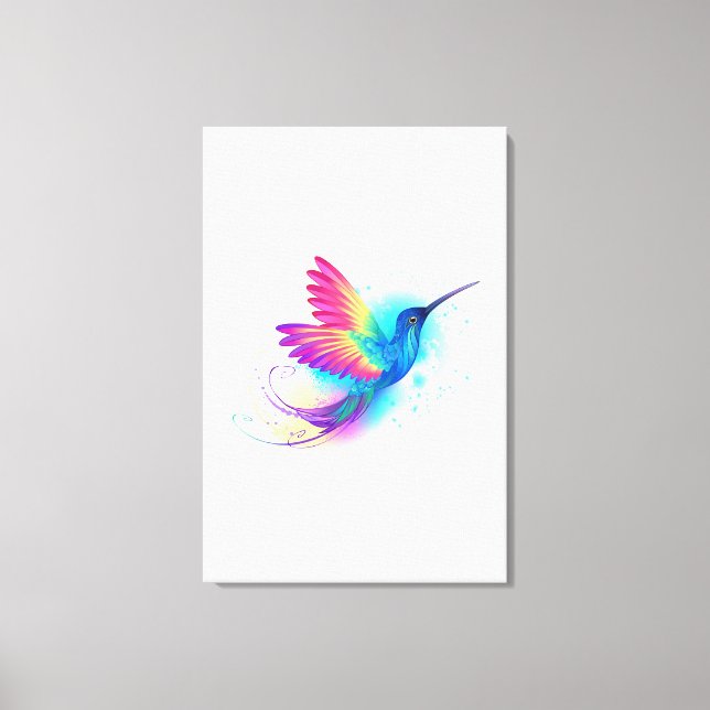 Toile Exotic Rainbow Hummingbird (Recto)