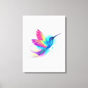 Toile Exotic Rainbow Hummingbird
