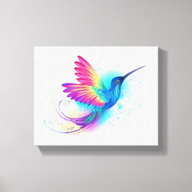 Toile Exotic Rainbow Hummingbird (Recto)