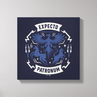 Toile Expecto Patronum Graphisme Silhouette Vintage