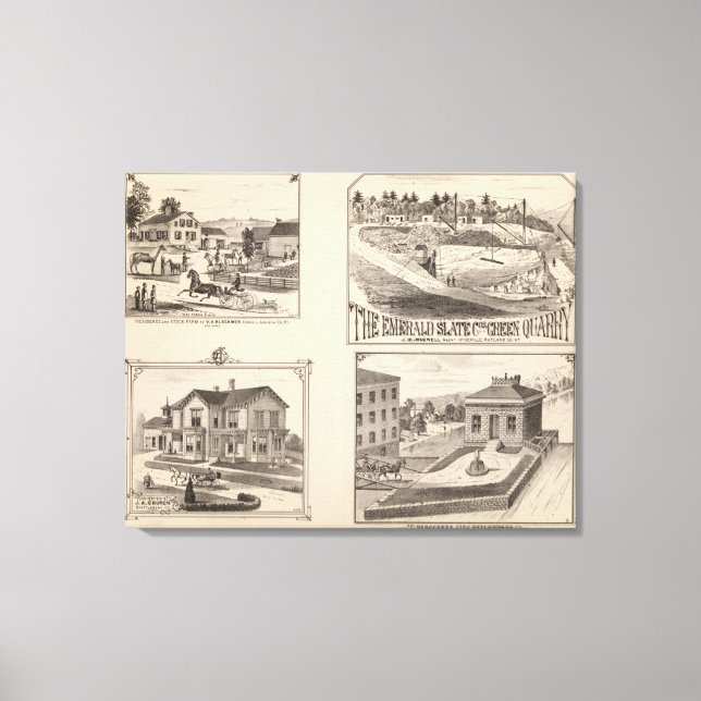 Toile exploitation agricole et hydrographique à Hydevill (Recto)