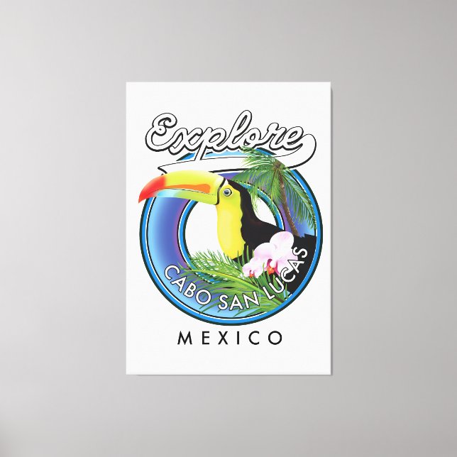 Toile explorer cabo san lucas mexique patch de voyage (Recto)