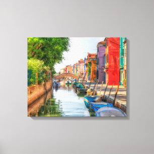 Toile Explorez le charme vibrant de Burano