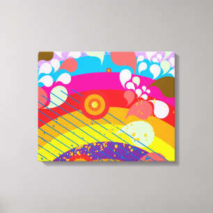 Toile Explosion arc-en-ciel