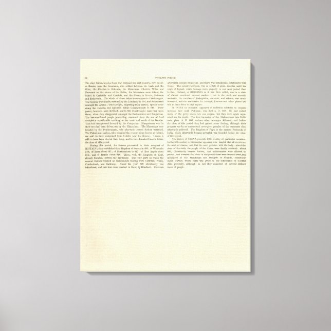 Toile Exposer L'Empire de Charlemagne 814 AD 2 (Recto)