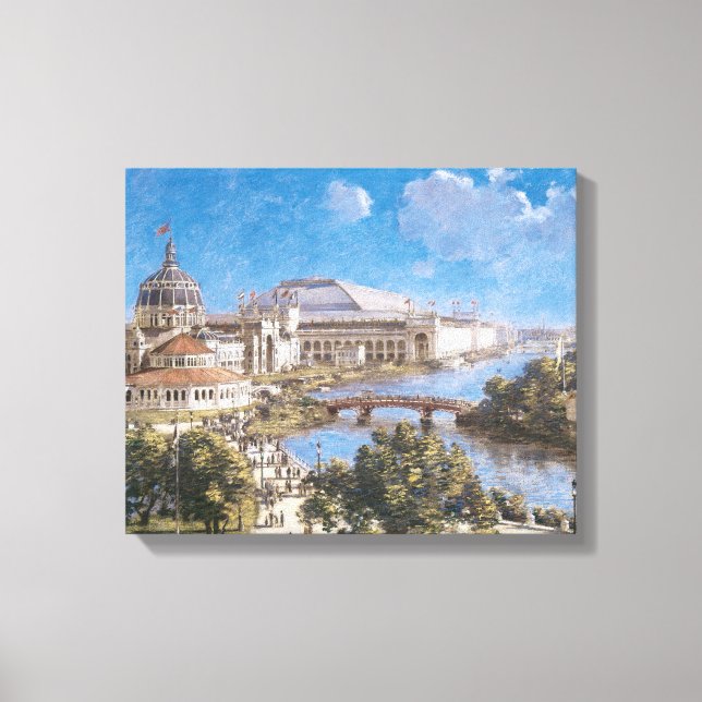 Toile Exposition colombienne mondiale par Theodore Robin (Recto)