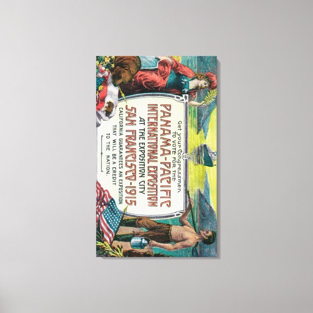 Toile Exposition internationale du Pacifique du Panama (Recto)