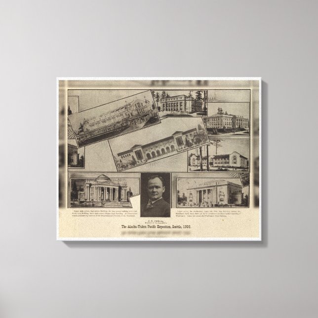 Toile Exposition Pacifique Alaska-Yukon, Seattle, 1909 (Recto)