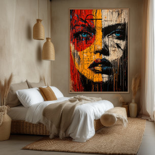 Toile Expression Fragmentée Expressionniste Contemporain