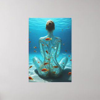 Toile Expressions éthérées : Femmes en Abstrait"