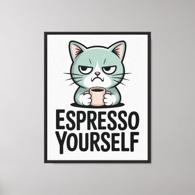 Toile Exprimez-vous avec un expresso (Recto)