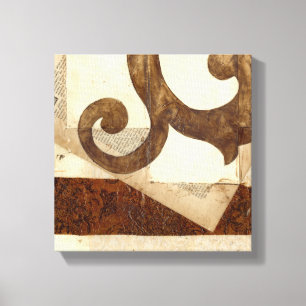 Toile Extrait vintage de journal