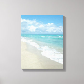 Toile Extreme Relaxation Plage Vue Sable blanc