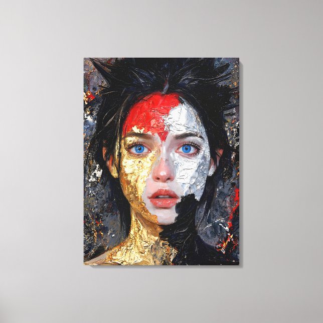 Toile Eyes Of The Ember – “Portrait de braises” (Recto)