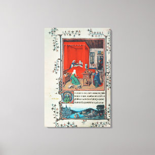 Toile f.93v la naissance de Jean-Baptist et du Baptis