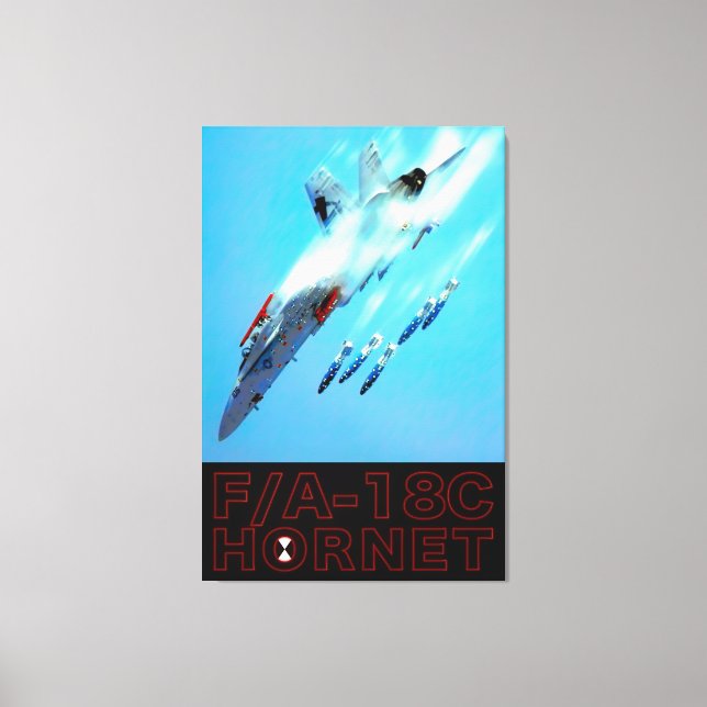 Toile F/A-18C HORNET 32 x 48 (Recto)