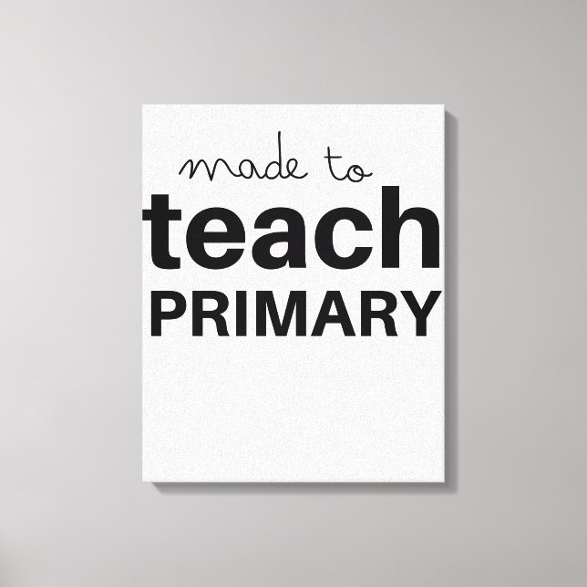 Toile Fabriqué pour enseigner prek primaire enseignant d (Recto)