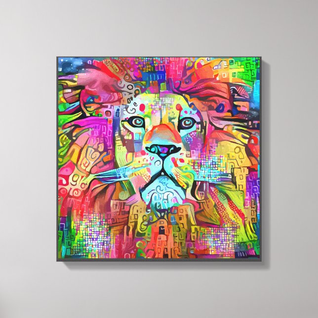 Toile Face de lion | Zazzle_Growshop. (Recto)