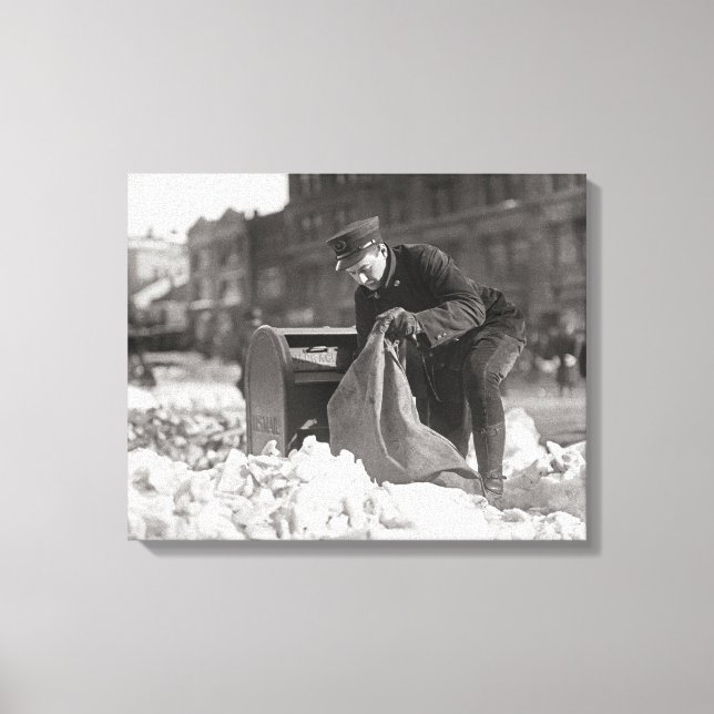 Toile Facteur dans la neige, 1922 (Recto)