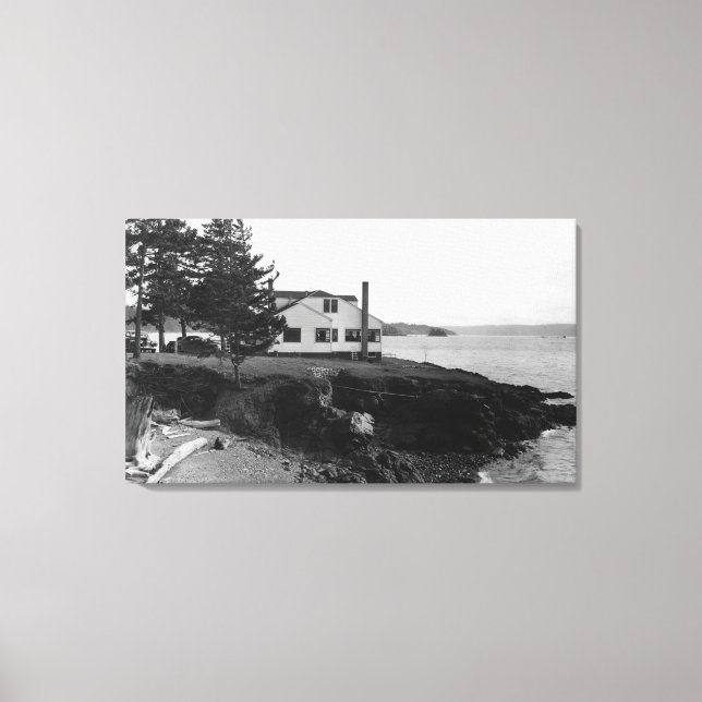Toile Fahlen's Hope Island Caf � dans les îles San Juan (Recto)