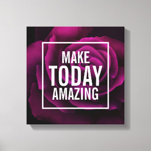 Toile Faire Aujourd'Hui Texte Extraordinaire - Photo Ros