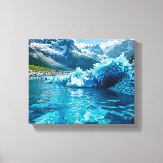Toile "Faire fondre la crise des glaces"