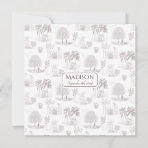 Toile Faire-part de naissance - Classic Quote Edit