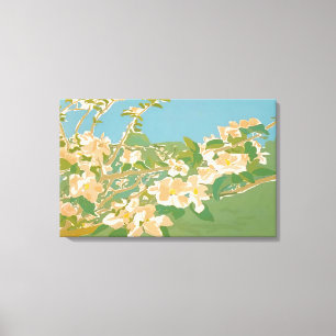 Toile Fairfield Porter - APPLE BLOSSOMS II 1974
