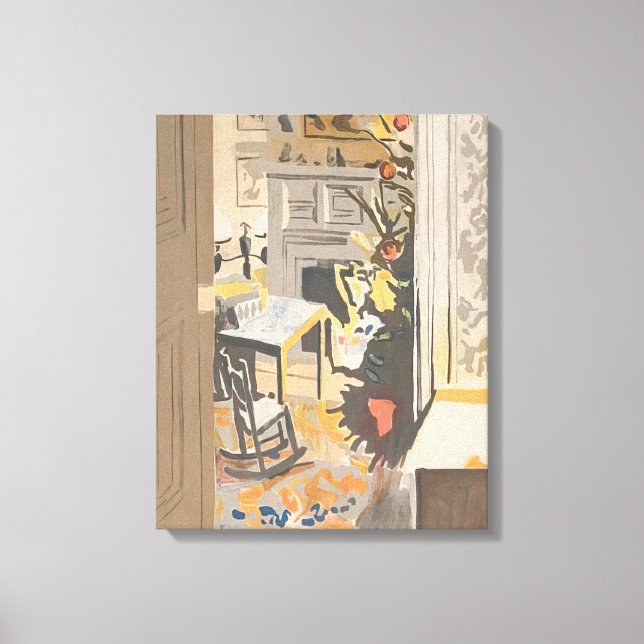 Toile Fairfield Porter - THE CHRISTMAS TREE 1971 (Recto)