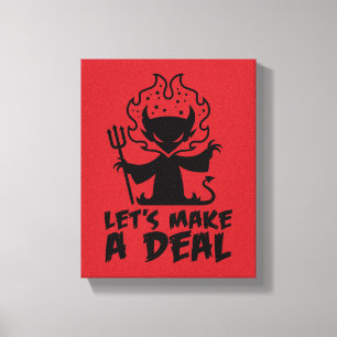 Toile Faisons un accord avec le diable