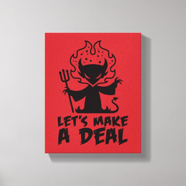 Toile Faisons un accord avec le diable (Recto)