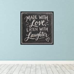Toile Fait Avec Amour, Mangé Avec Rires