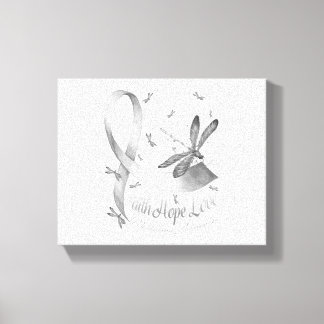 Toile Faith Hope Love Melanoma Awareness Dragonfly