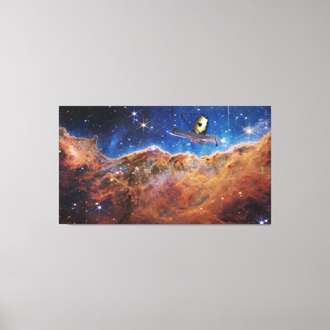 Toile Falaises cosmiques Carina Nebula Space Webb Telesc (Recto)