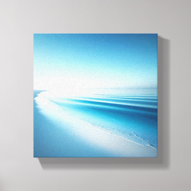 Toile Falaises côtières majestueuses avec reflet de sabl (Recto)