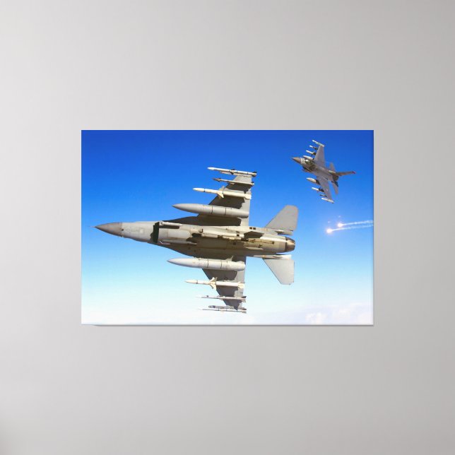Toile FALCON DE COMBAT F-16C 40x60 (Recto)