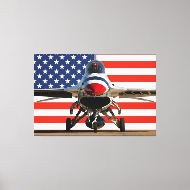 Toile FALCON DE COMBAT F-16D 40x60 (Recto)