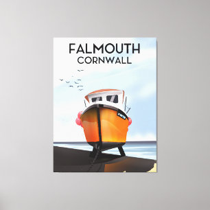Toile Falmouth Cornouailles Poster de voyage