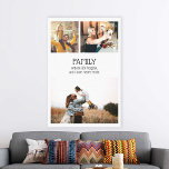Toile Famille Citation Photo Collage Moderne Personnalis<br><div class="desc">3 photo collage de toile personnalisée avec citation de famille qui dit "Famille - où la vie commence,  et l'amour ne finit jamais."</div>
