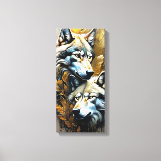 Toile Famille de loups (Recto)