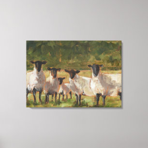 Toile Famille de moutons