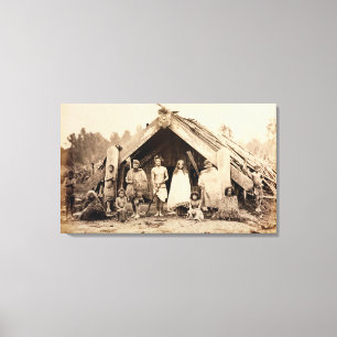 Toile Famille maorie, Nouvelle Zélande, c.1880s (copie