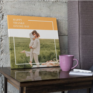 Toile Famille moderne photo et Bon thanksgiving cadeau d