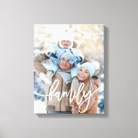 Famille | Typographie blanche moderne avec votre p