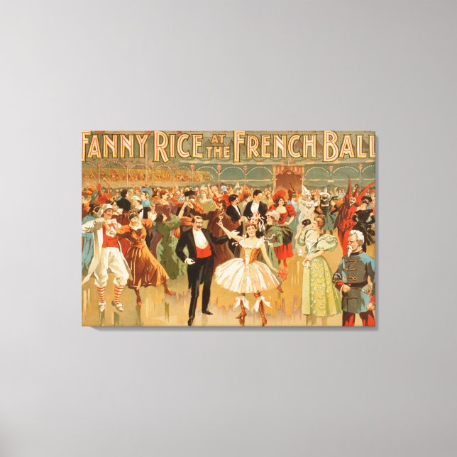 Toile Fanny Rice au Théâtre du Bal Français (Recto)