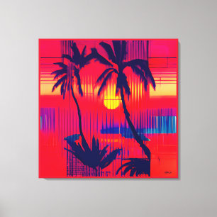Toile Fantaisie d'évasion tropicale
