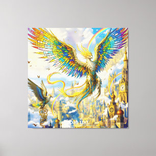 Toile Fantastique ville de griffon Steampunk mignon