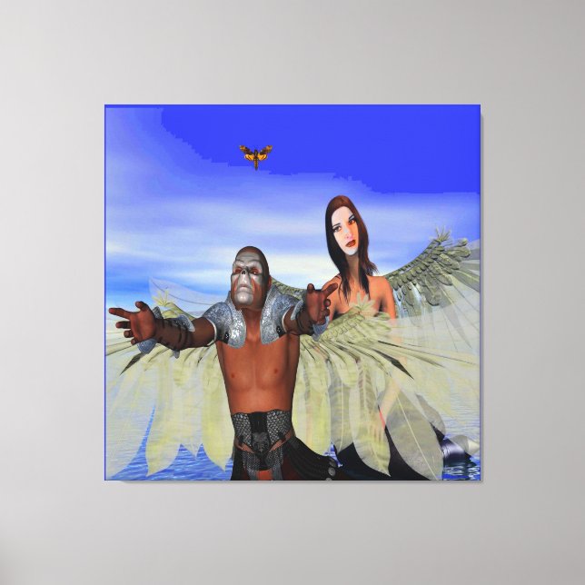 Toile Fantasy Moth Hunter (Recto)